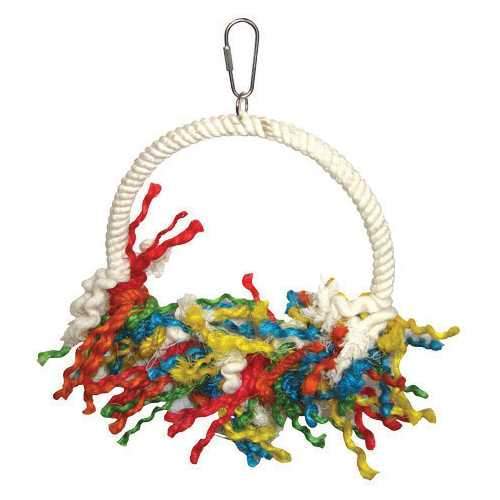 Happy Beaks Rope Swing Preening Bird Toy