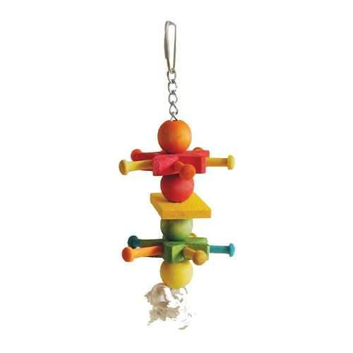 Happy Beaks Wooden Cowboy Spur Bird Toy