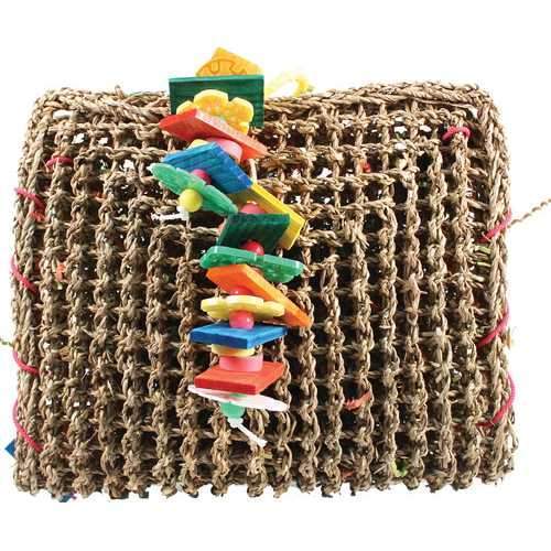 Happy Beaks Vine Mat Forage Pouch Bird Toy