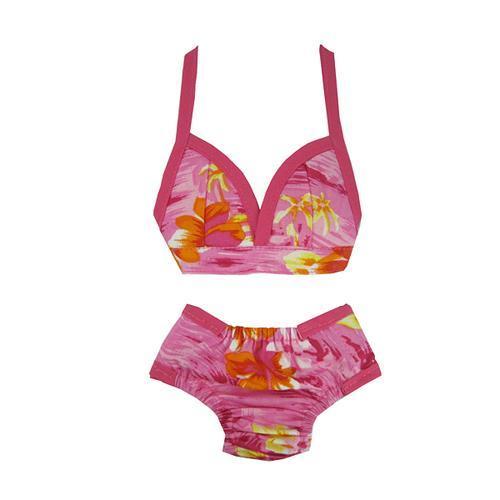 Hawaiian Dog Bikini - Pink