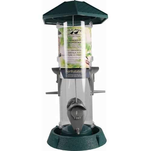 2-in-1 Hinged-port Bird Feeder