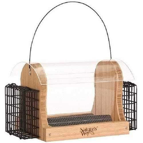 Hopper Feeder With Suet Cages