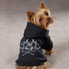 Crowned Crossbone Hoodies - Black