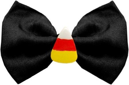 Candy Corn Chipper Black Pet Bow Tie