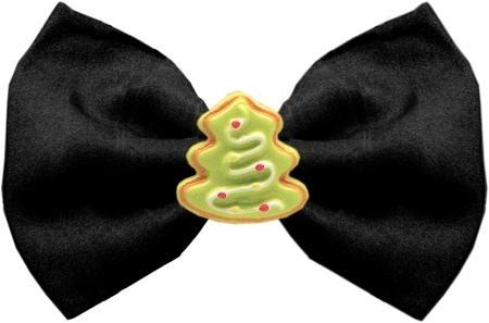 Christmas Tree Chipper Black Pet Bow Tie