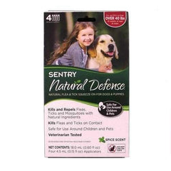 Sentry Natural Defense 3-Month Flea/Tick Squeeze-On Treatment for Dogs