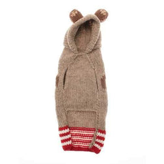 Handmade Wool Monkey Dog Hoodie with Ears