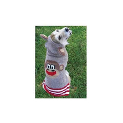 Handmade Wool Monkey Dog Hoodie with Ears