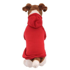 Plain Dog Hoodie - Red
