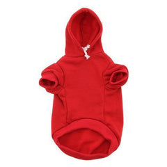 Plain Dog Hoodie - Red