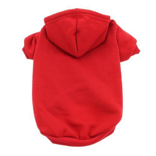 Plain Dog Hoodie - Red