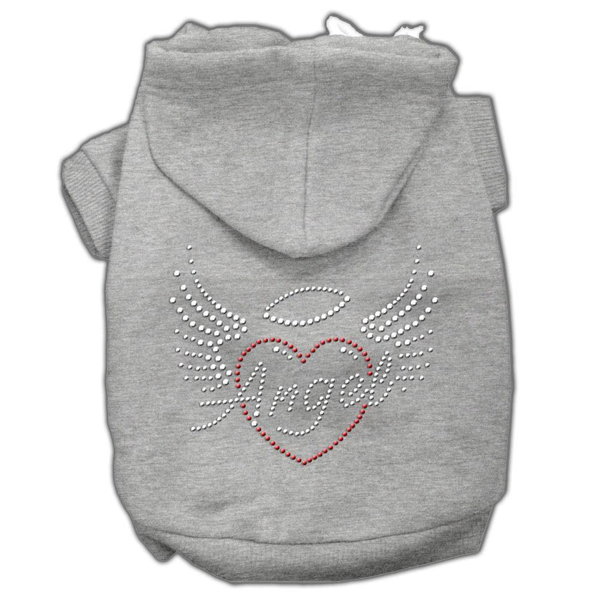 Angel Heart Rhinestone Hoodies Grey XS (8)