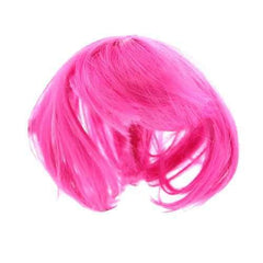 Short Bob Wig Dog Costume - Hot Pink