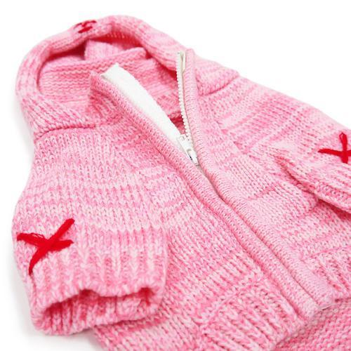 Hoodie Sweater Dog Coat by Dogo - Pink