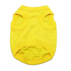 Barking Basics Dog Tank Shirt - Yellow