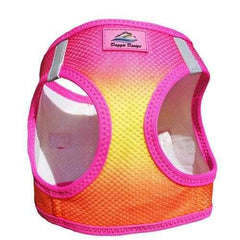 American River Choke-Free Dog Harness - Raspberry and Orange Sorbet Ombre
