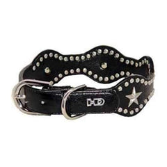 Star Wave Dog Collar - Black