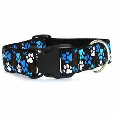 Pitter Patter Wide Clip Adjustable Dog Collar - Chocolate