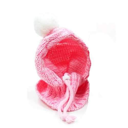 Pom Sweater Dog Hat by Dogo - Pink