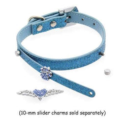 Parisian Pet Paillette Dog Collar - Blue