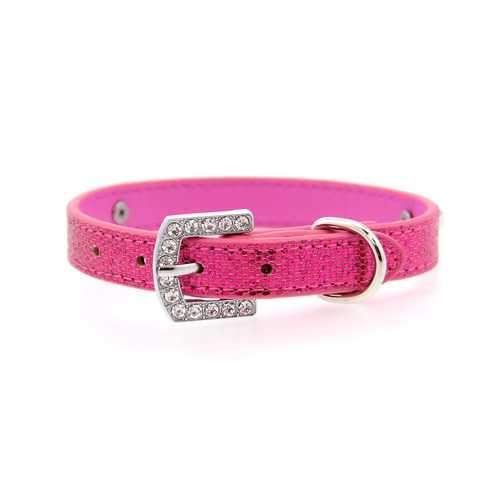 Parisian Pet Paillette Dog Collar - Pink