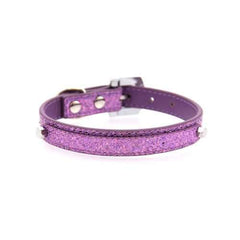 Parisian Pet Paillette Dog Collar - Purple