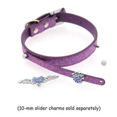 Parisian Pet Paillette Dog Collar - Purple