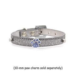 Parisian Pet Paillette Dog Collar - Silver