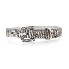 Parisian Pet Paillette Dog Collar - Silver