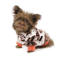 Zack and Zoey Forest Friends Reversible Dog Hoodie - Orange