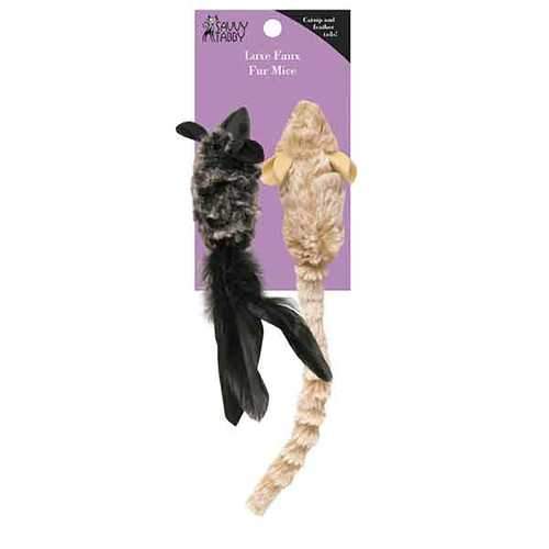 Savvy Tabby Luxe Faux Fur Mice Cat Toy
