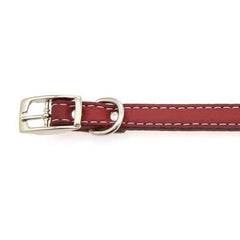Tuscan Leather Dog Collar by Auburn Leather - Red