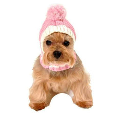 Crown Knit Dog Hat by Hip Doggie - Pink