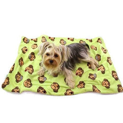 Silly Monkey Ultra-Plush Dog Blanket by Klippo - Lime