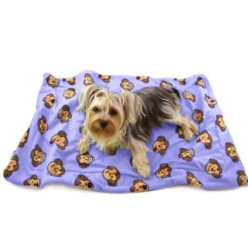 Silly Monkey Ultra-Plush Dog Blanket by Klippo - Lavender