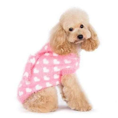 PuppyPAWer Heart Hoodie Dog Sweater by Dogo - Pink