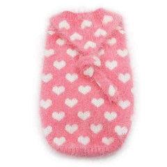 PuppyPAWer Heart Hoodie Dog Sweater by Dogo - Pink