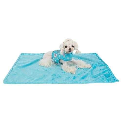Chic Dog Blanket by Pinkaholic - Blue