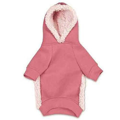 Casual Canine Cozy Fleece Dog Hoodie - Pink