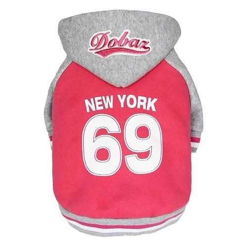 NY Dog Hoodie by Dobaz - Pink