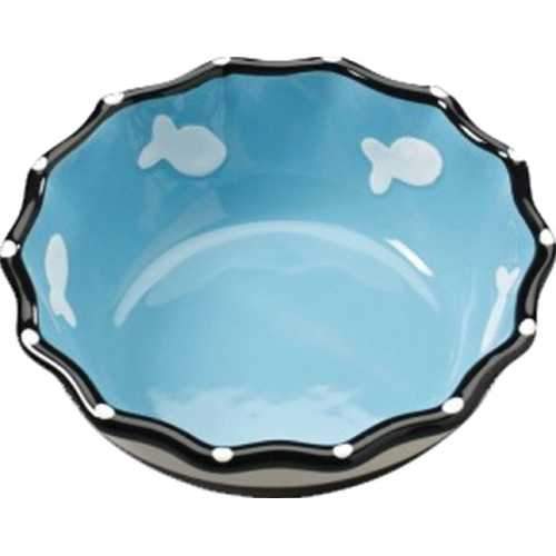 Contemporary Ruffle Cat Dish