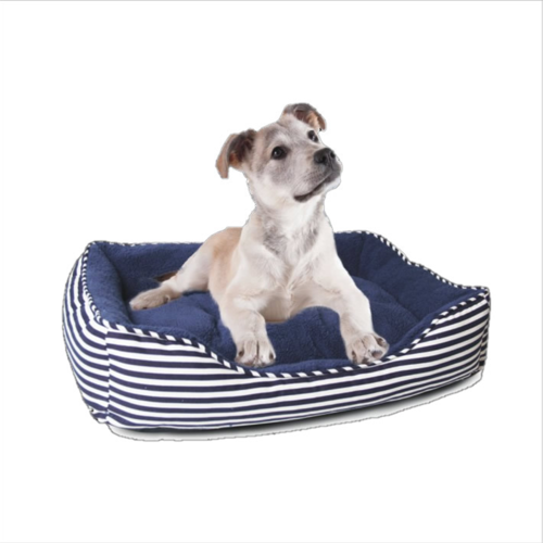 Ahoy Striped Dog Bed - Blue