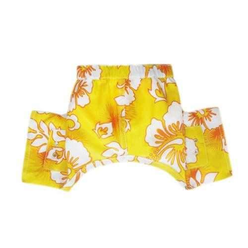 Belize Dog Swim Trunks - Yellow
