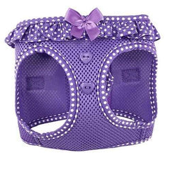 American River Choke-Free Dog Harness by Doggie Design - Purple Polka Dot