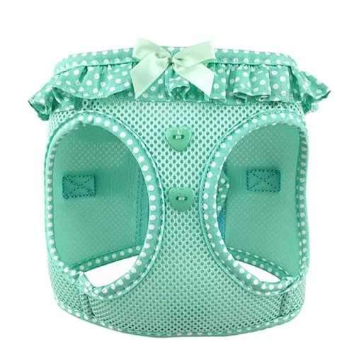American River Choke-Free Dog Harness by Doggie Design - Teal Polka Dot