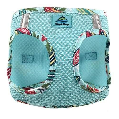 American River Hawaiian Trim Choke-Free Dog Harness by Doggie Design - Aruba Blue