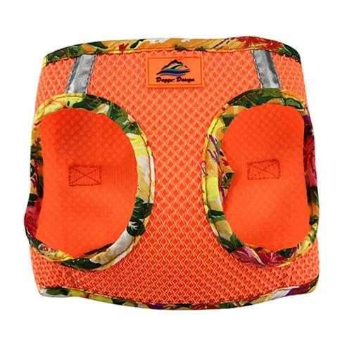 American River Hawaiian Trim Choke-Free Dog Harness by Doggie Design - Sunset Orange