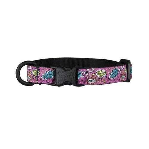 Kitty Breakaway Cat Collar - Pink Comic Sounds