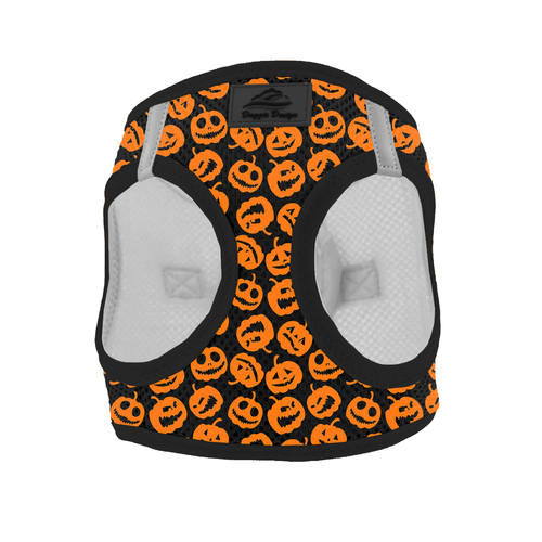 American River Choke Free Dog Harness Holiday Line - Halloween Jack-o-Lanterns