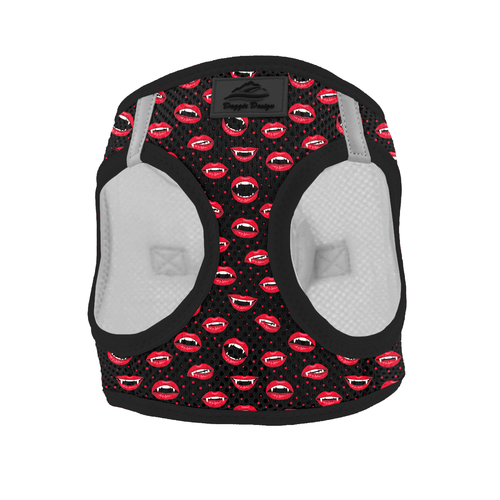 American River Choke Free Dog Harness Holiday Line - Vampire Kisses